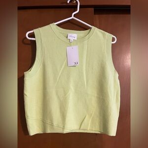 Theory Light Green Tank Top